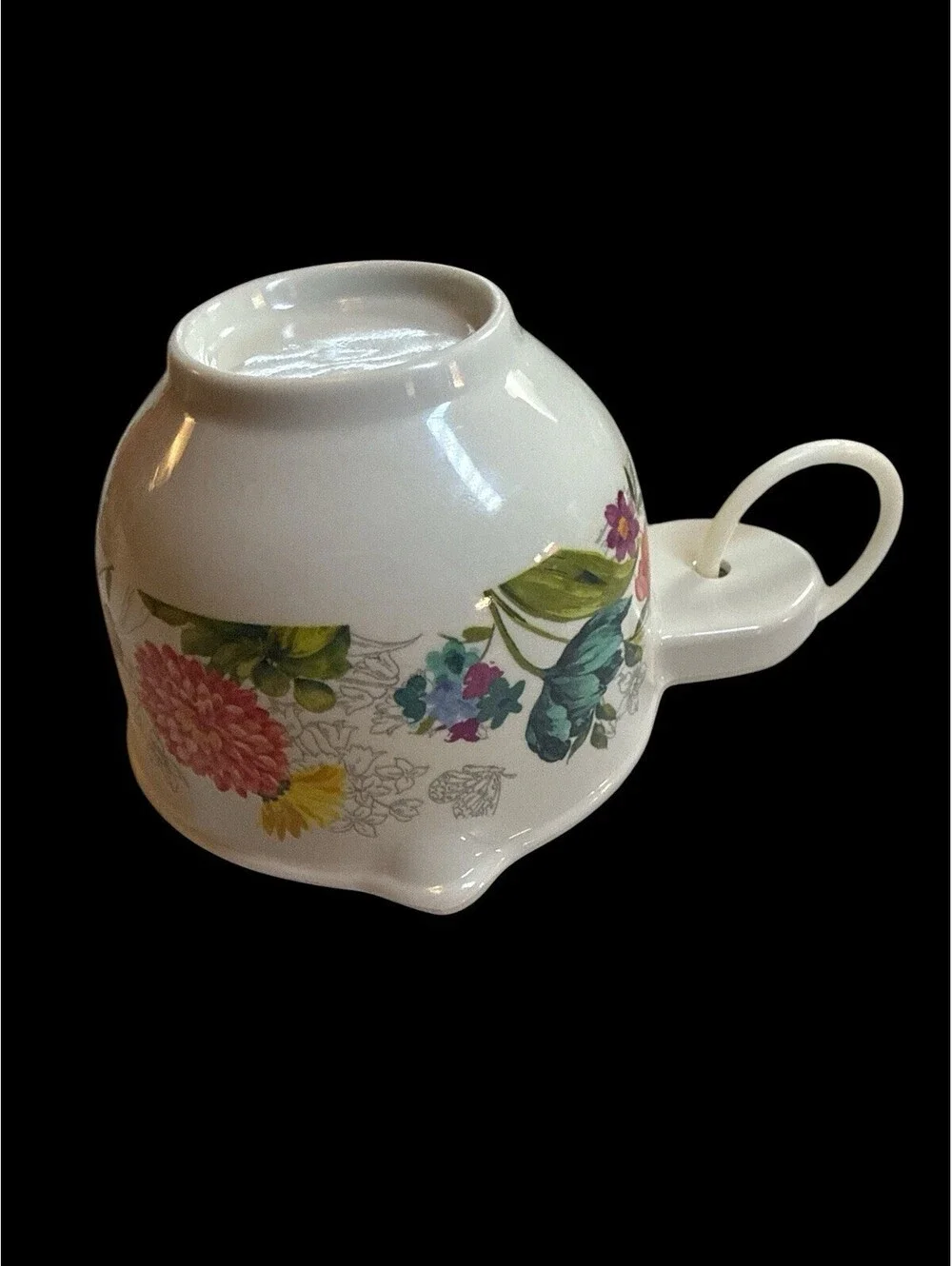 Pioneer Woman Flour Sifter and Melamine 4 Measuring Cups Floral Set of 2